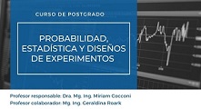Curso de Postgrado: Probabilidad, Estadística y Diseños de Experimentos 